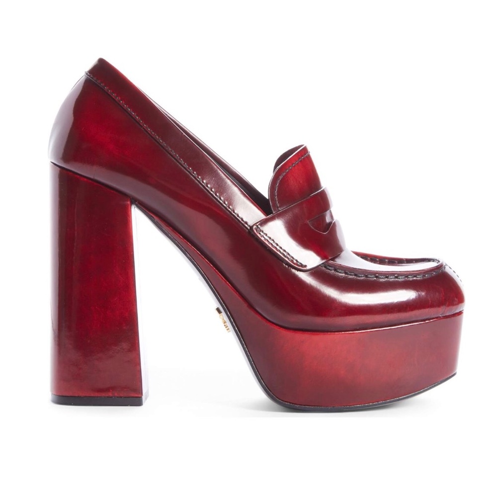 Prada platform loader pumps.